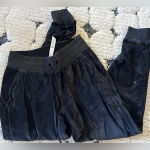 Lululemon warm down velour joggers 6